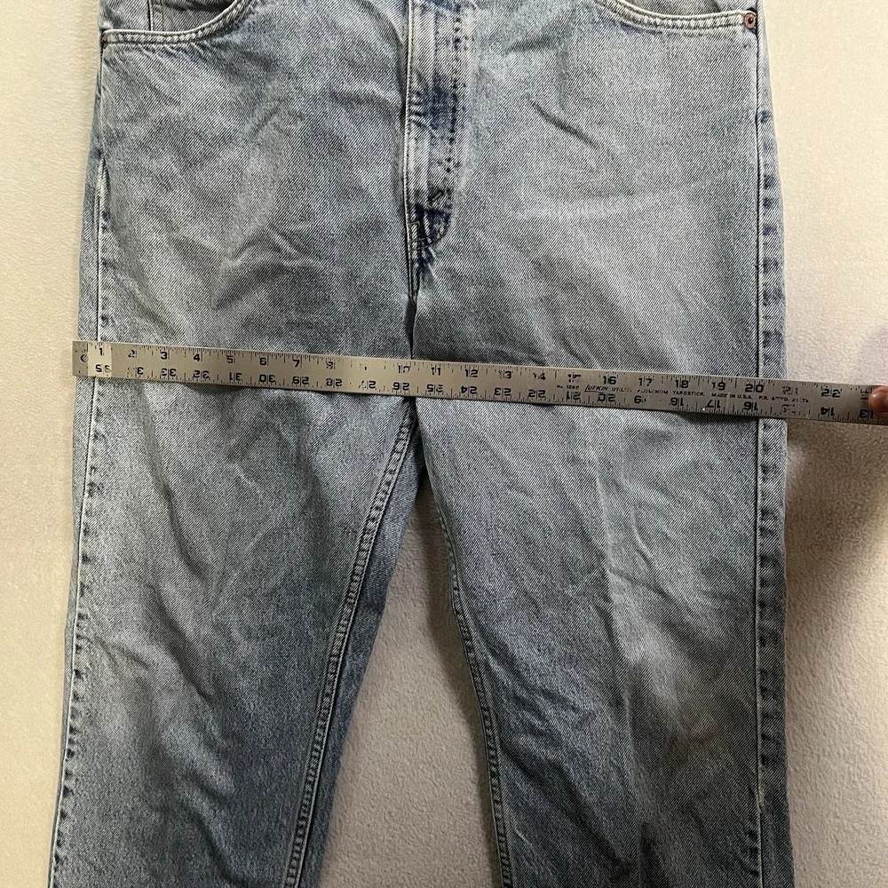 Vintage Levis 505 Jeans Men's 36x30 (Fits 35x29) Blue Orange Tab Light Wash 1995
